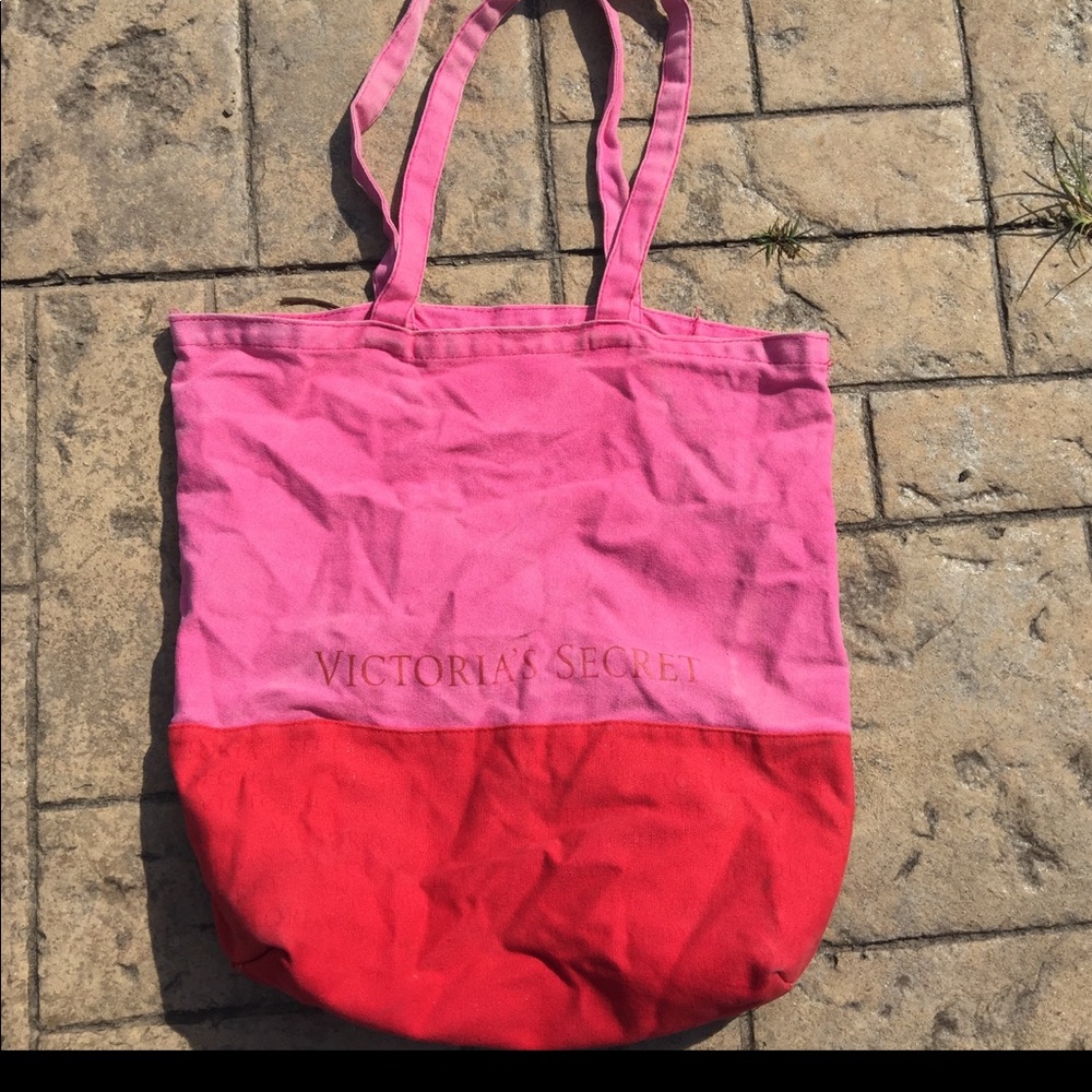 Victoria secret embed block tote bag used
